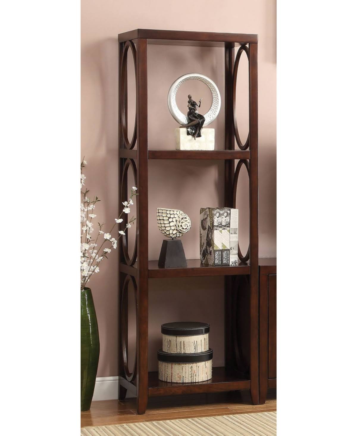 Transitional Pier Cabinet Cherry Brown G9623