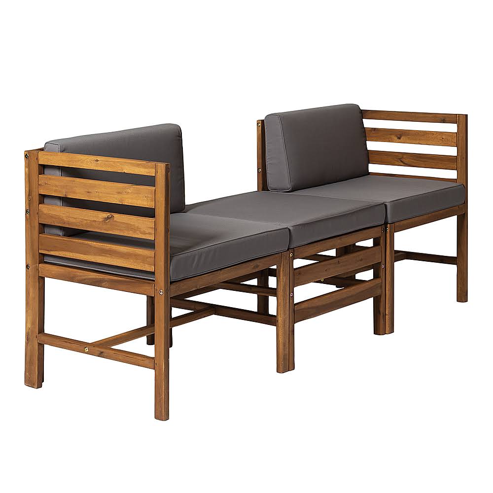 3-Piece Acacia Wood Patio Sectional J176