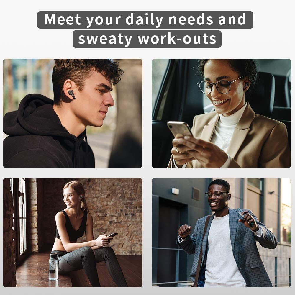 True Wireless Earbuds with 4 Noise Cancelling Microphones, ANC 8.0, Touch Control, USB C, 40H Playtime J355