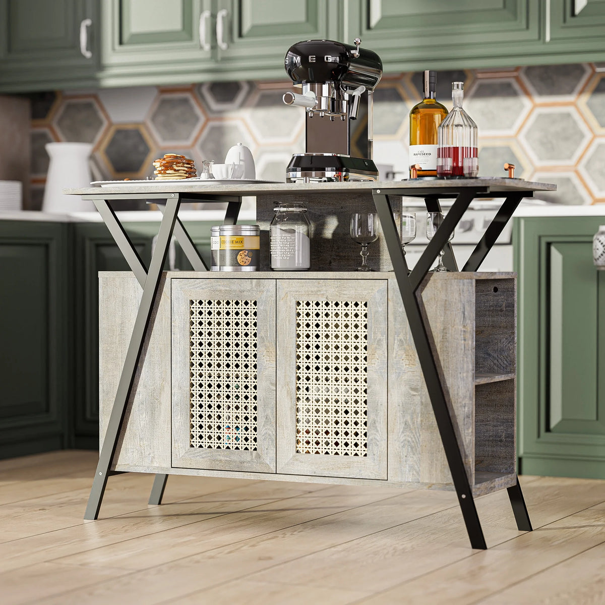 Entrance Storage Cabinet with Adjustable Shelves L2333