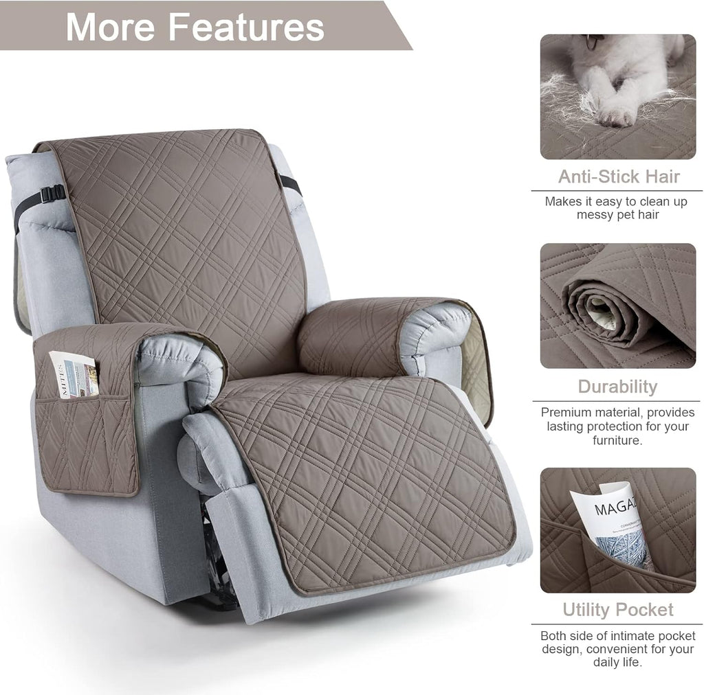 Light Brown Recliner Chair Cover H30915