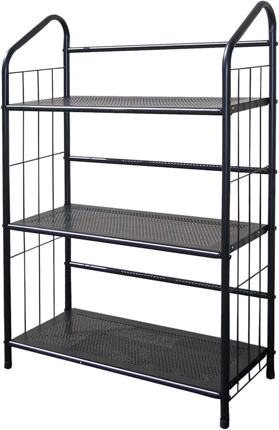 Black Metal Book Shelf Bookcase M302993