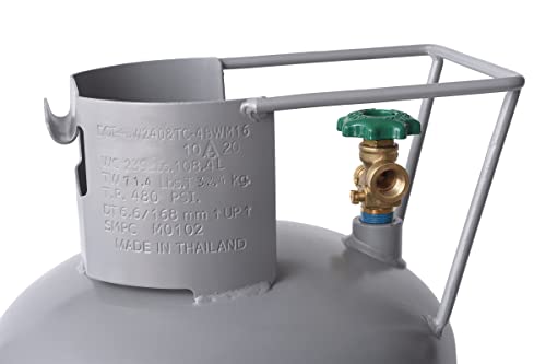Gray 100 LB Horizontal & Vertical Propane Cylinder B1948