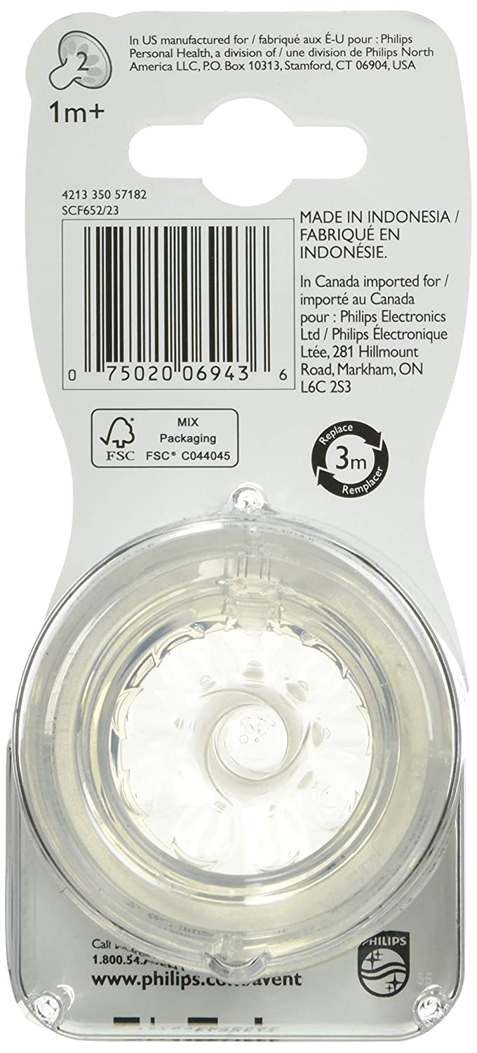Slow Flow Baby Bottle Nipple 2pk F600029