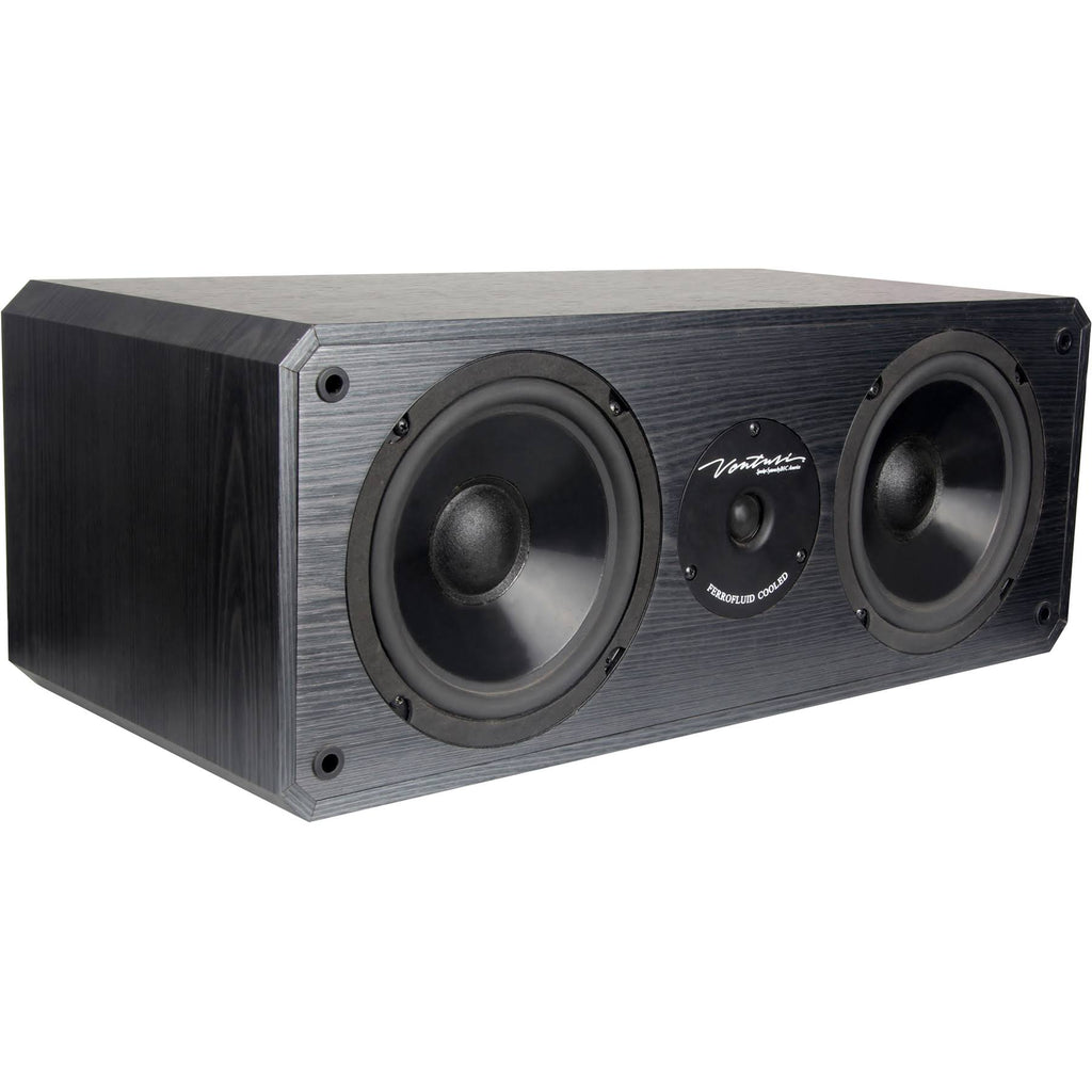 Black 2-way Center Channel Speaker D7702