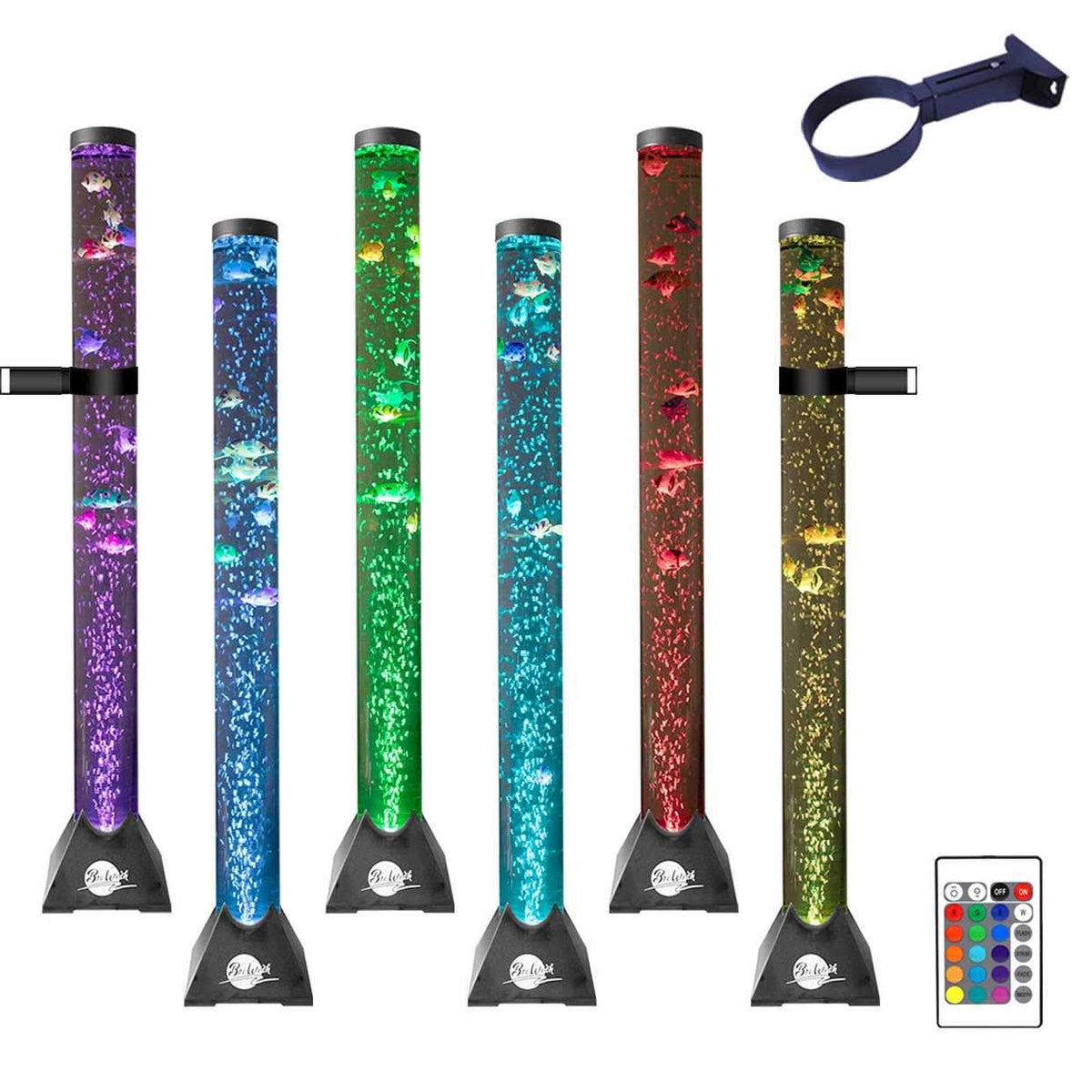 4FT LED Water Bubble Fish Tube Floor Lamp L511