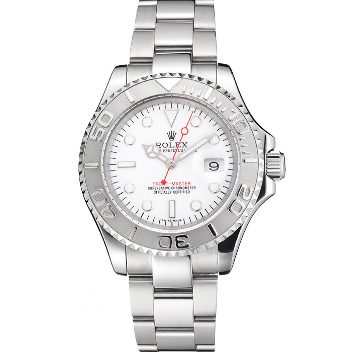 Pure Silver Black & White Dial Stainless Steel 40mm A272