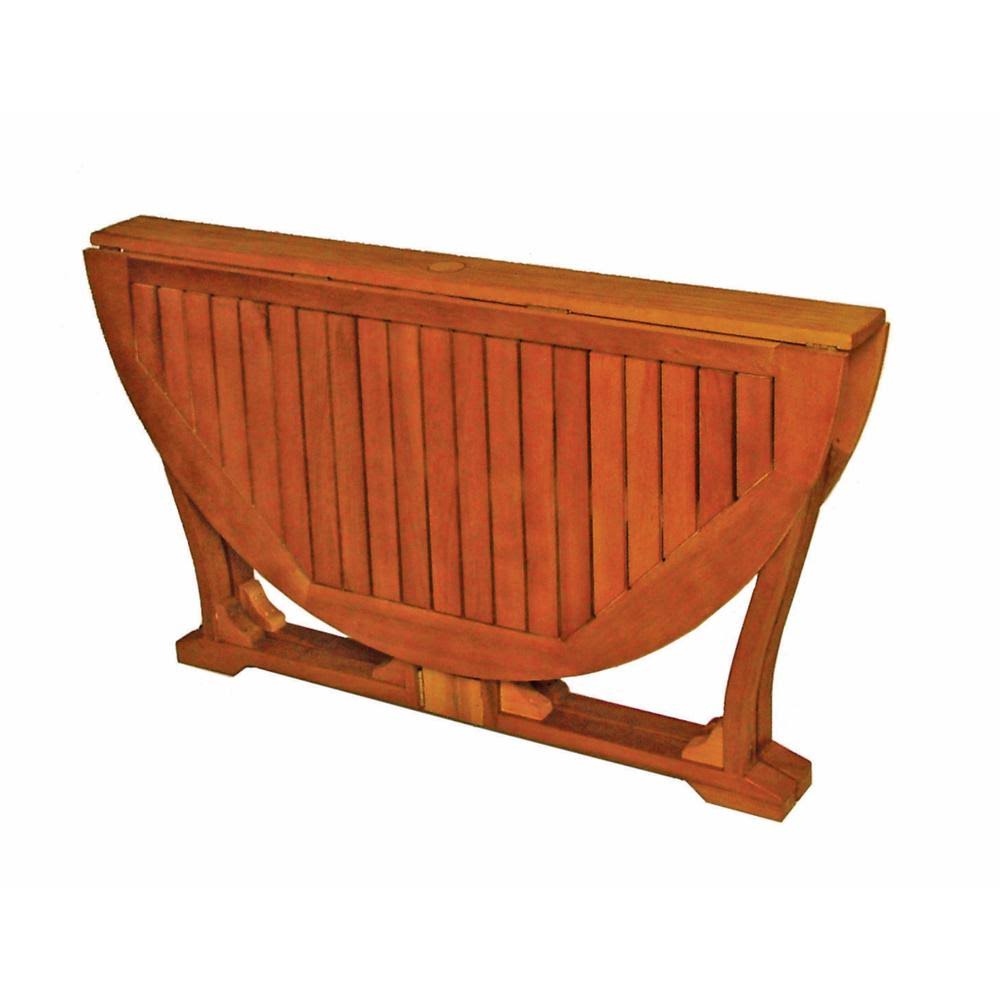 Round Wood Gate Leg Table K4408