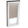 White Manual Double Pleated Blind D232