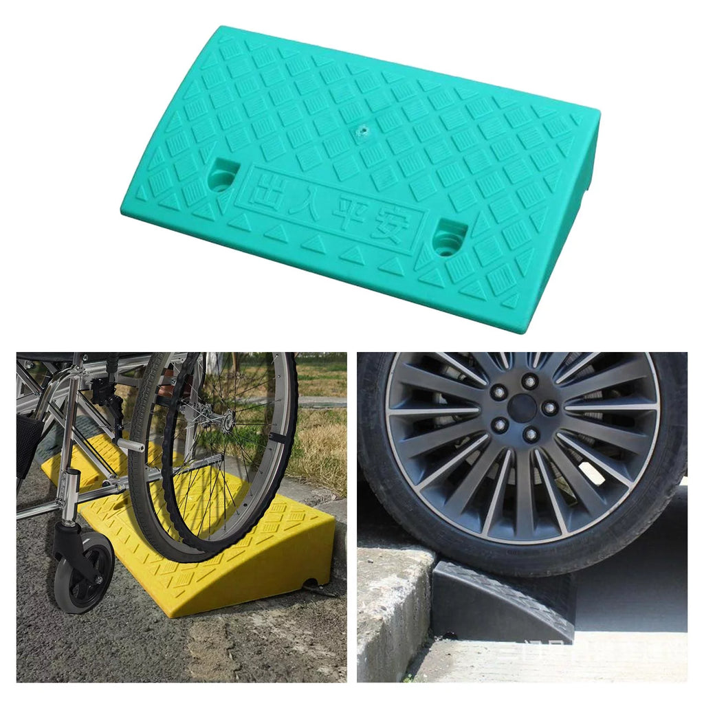 Portable Skidproof Wheelchair Ramp 7cm Yellow M18640