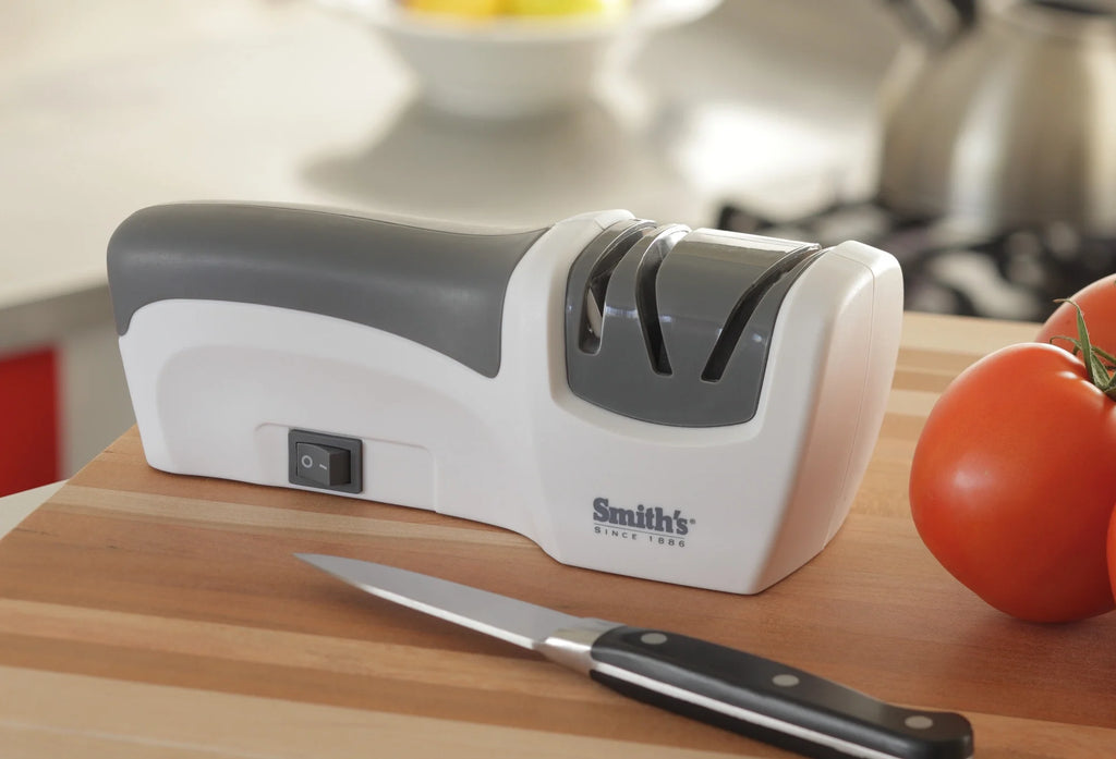 Compact Electric Knife Sharpener White O1662