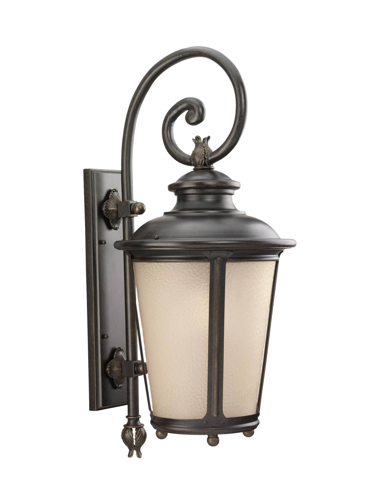 Burled Iron Outdoor Wall Lantern S9610