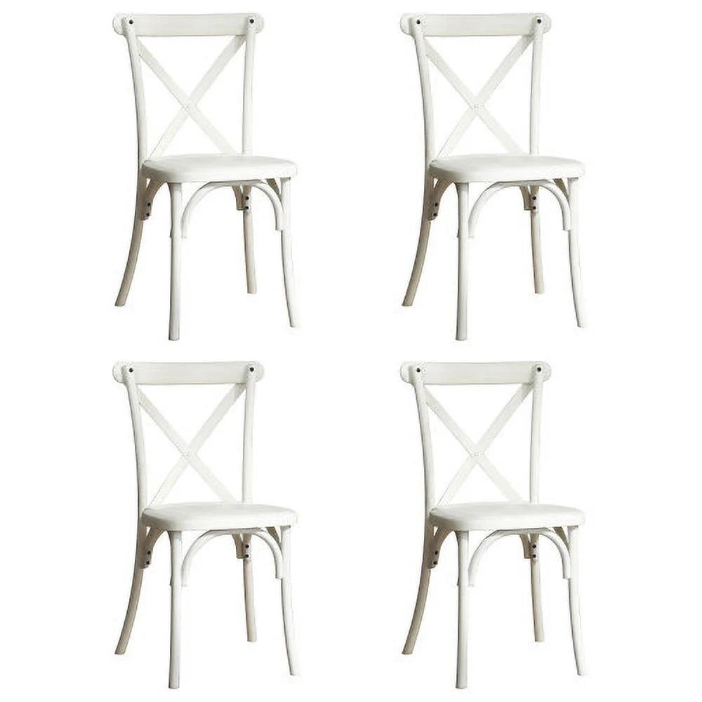 4-Pack Resin X-Back Chair Q55838