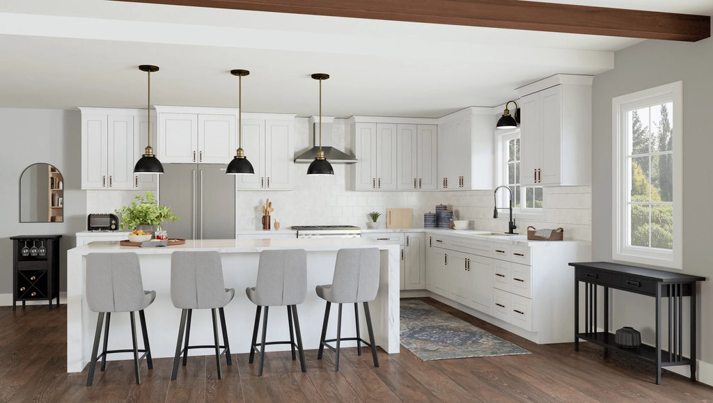 White Shaker Tall Wall Kitchen Cabinet 30x24x12 F957