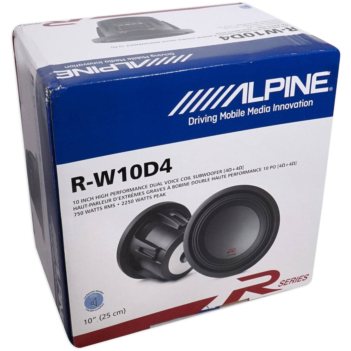 Alpine R-Series R-W10D4 Car Subwoofer G478565