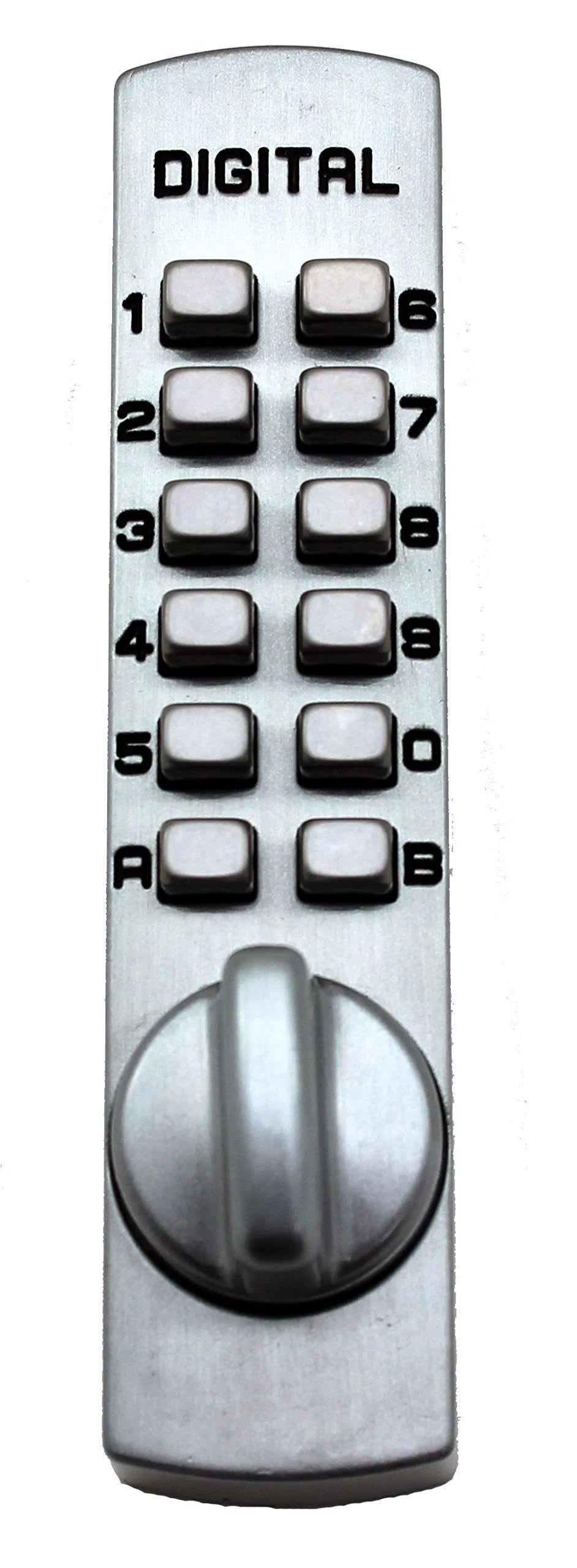 Mechanical Keyless Satin Nickel Sliding Door Lock T469427