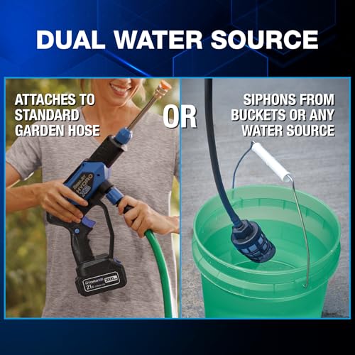 Portable Cordless Pressure Washer with 6-in-1 Nozzle L881751