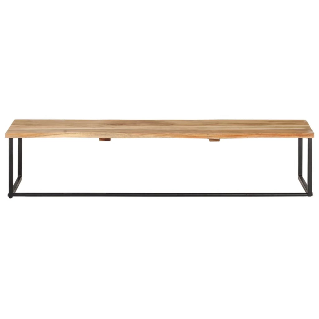 Acacia Wood Wall Mounted Coat Rack with Storage Shelf L919