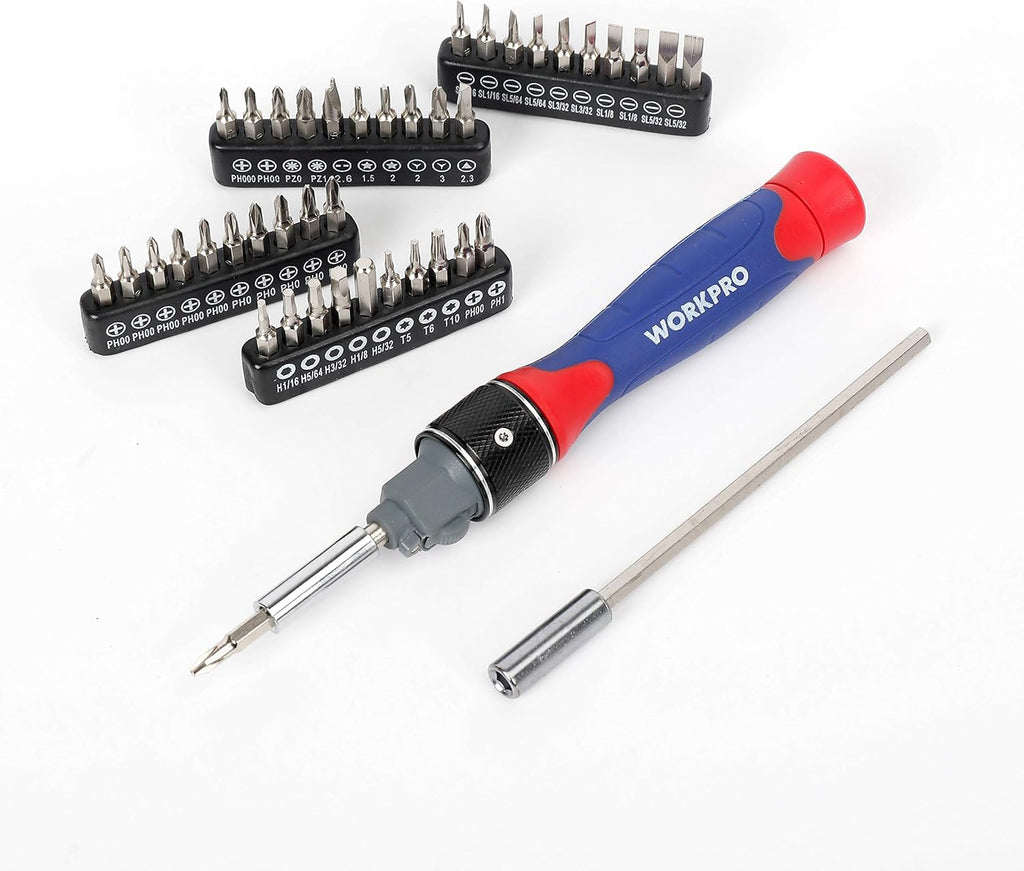 41 Piece Ratcheting Screwdriver Set, Chrome Vanadium Steel Q5419