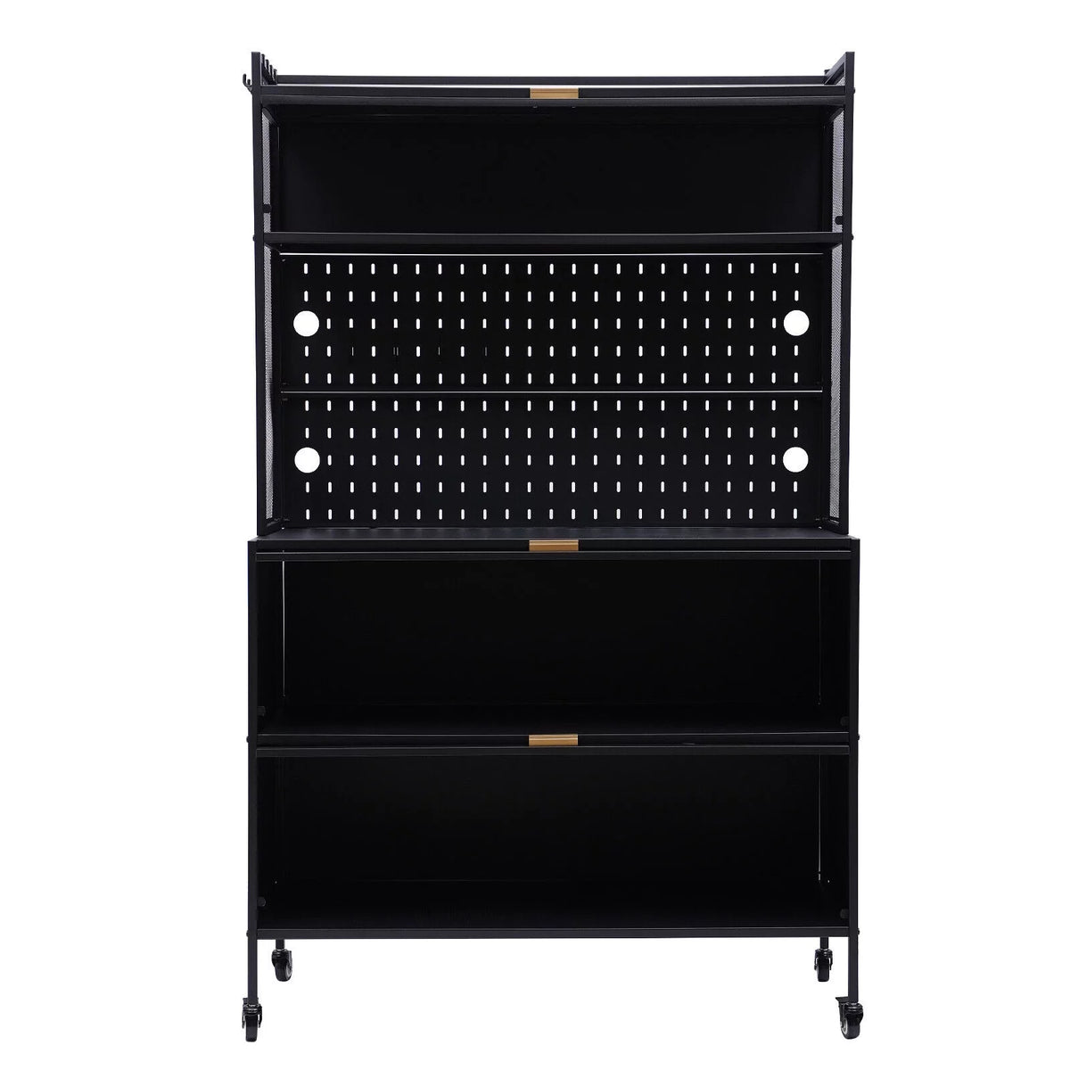 5 Tier 3 Door Metal Storage Cabinet with Wheels O486442