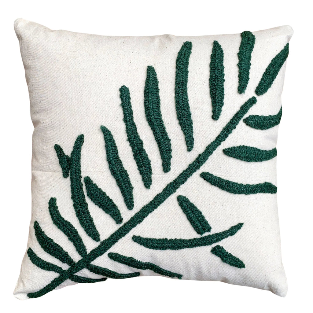 17 x 17 Inch 2 Piece Cotton Throw Pillow Set H90624