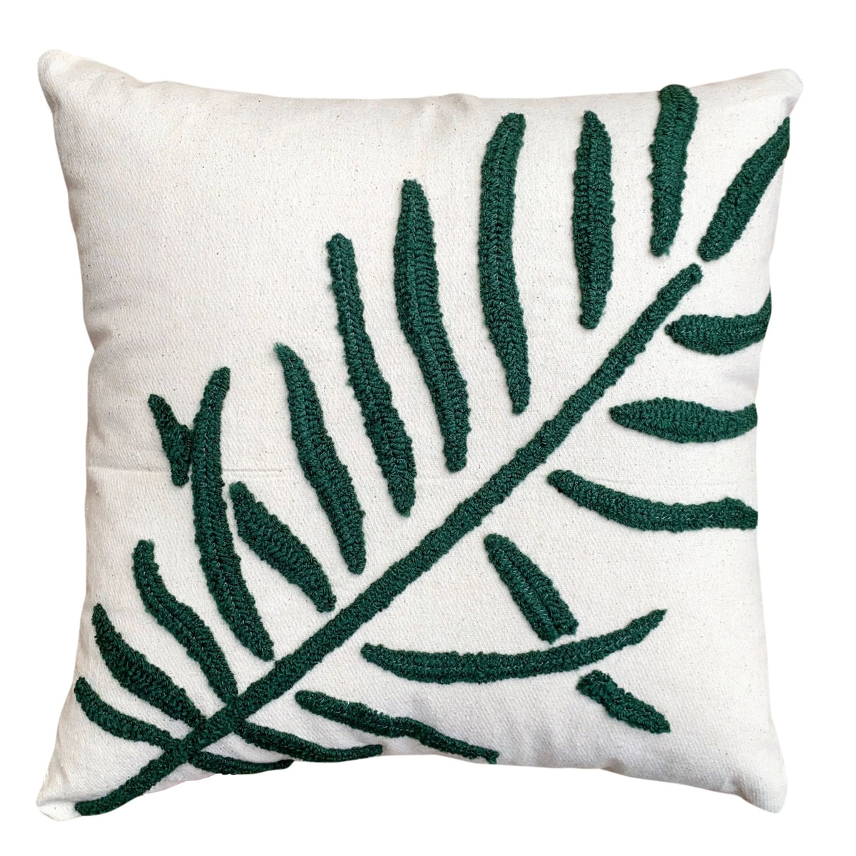 17 x 17 Inch 2 Piece Cotton Throw Pillow Set H90624