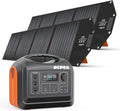 Solar Generator 1800W/1488Wh with 2 X 100W Foldable Solar Panel Portable Power Station LiFePO4 Battery A1448