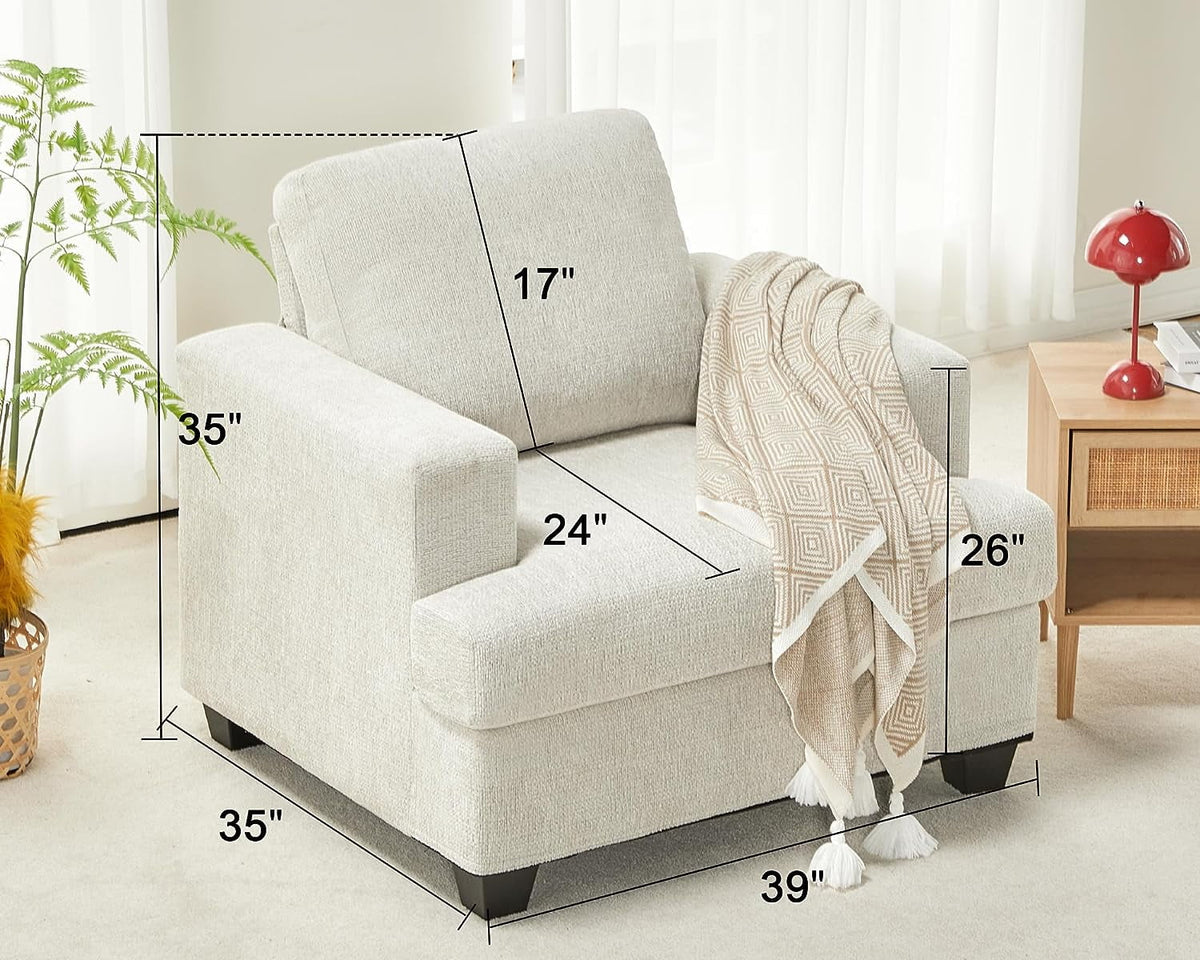 Modern Sofa with Extra Deep Seats G2033