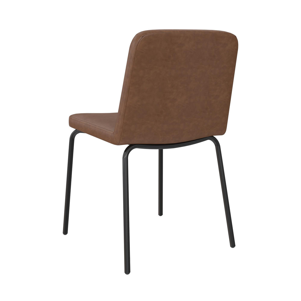 Camel Faux Leather Dining Chair, Set of 2 V41279
