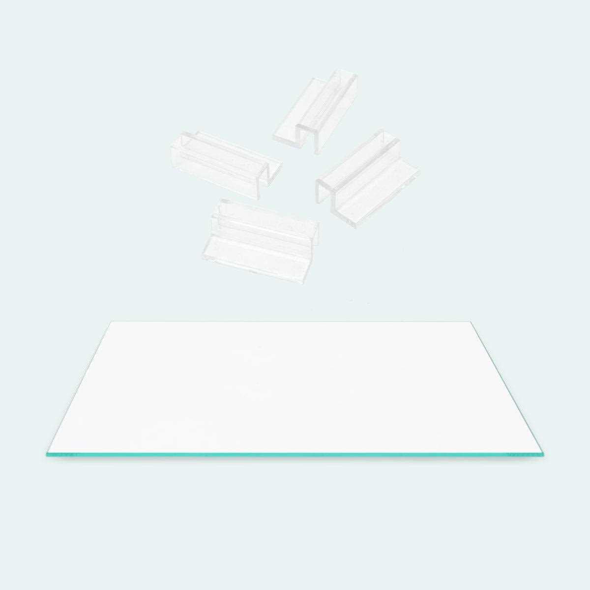 Aquarium Tank Glass Lid with Clear Clips N591