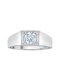 14K White Gold Diamond Solitaire Ring Z66514