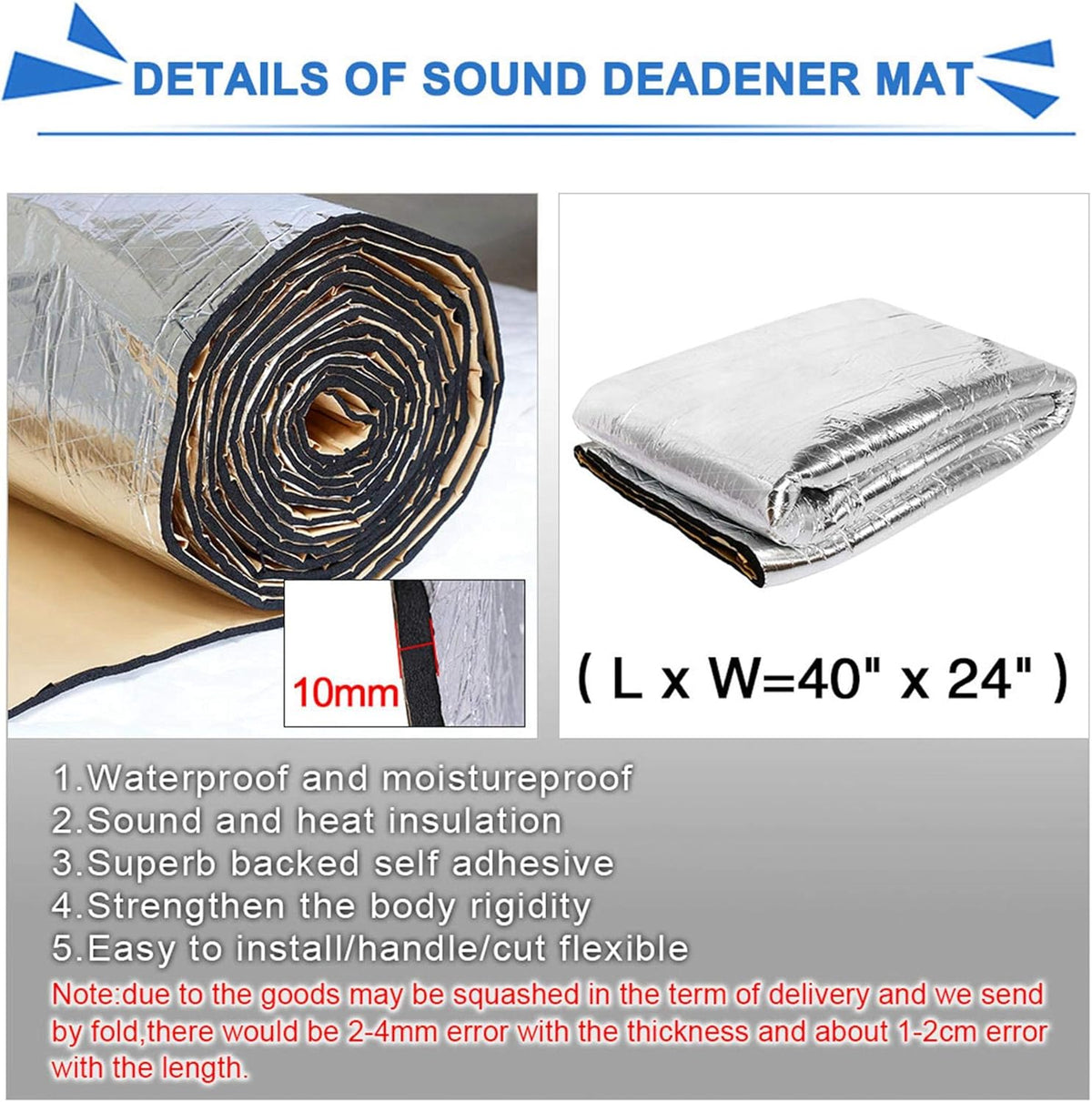 Car Heat Sound Deadener Insulation Mat N28748