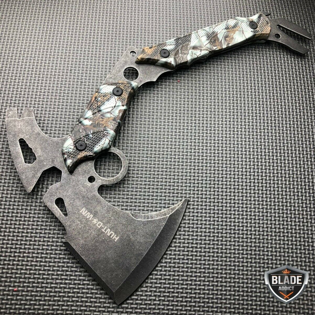 13" Stonewash Survival Tomahawk Axe D343493
