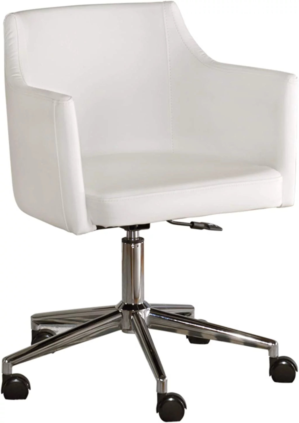 White Adjustable Swivel Office Desk Chair K6171