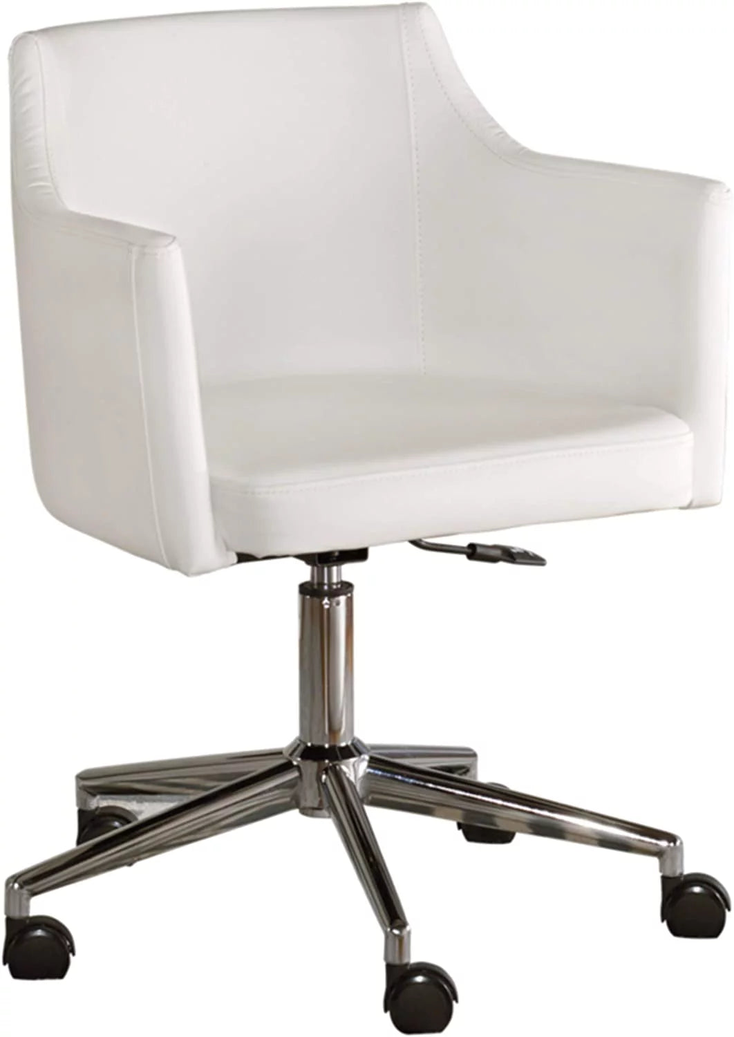 White Adjustable Swivel Office Desk Chair K6171