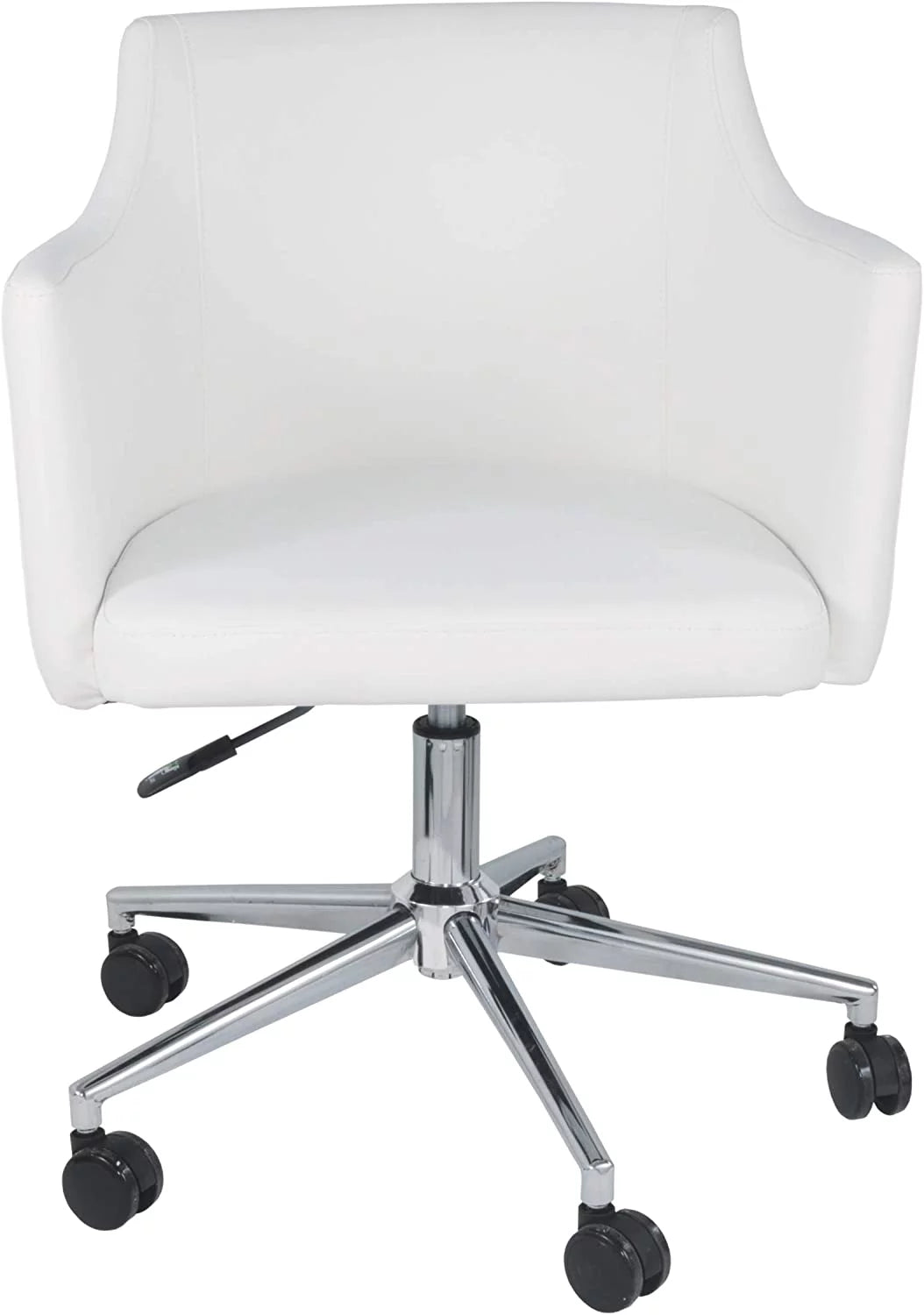 White Adjustable Swivel Office Desk Chair K6171