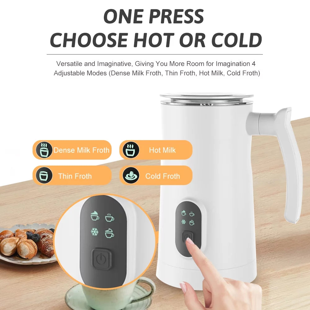 Electric Milk Frother and Steamer 4 in 1 400W 350ml E6302
