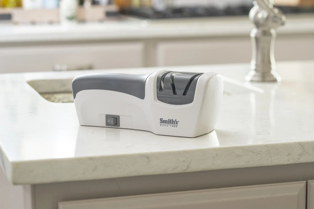 Compact Electric Knife Sharpener White O1662
