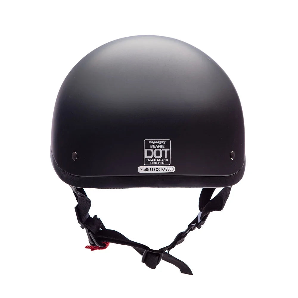 Matte Black Motorcycle Half Helmet with Goggles G793
