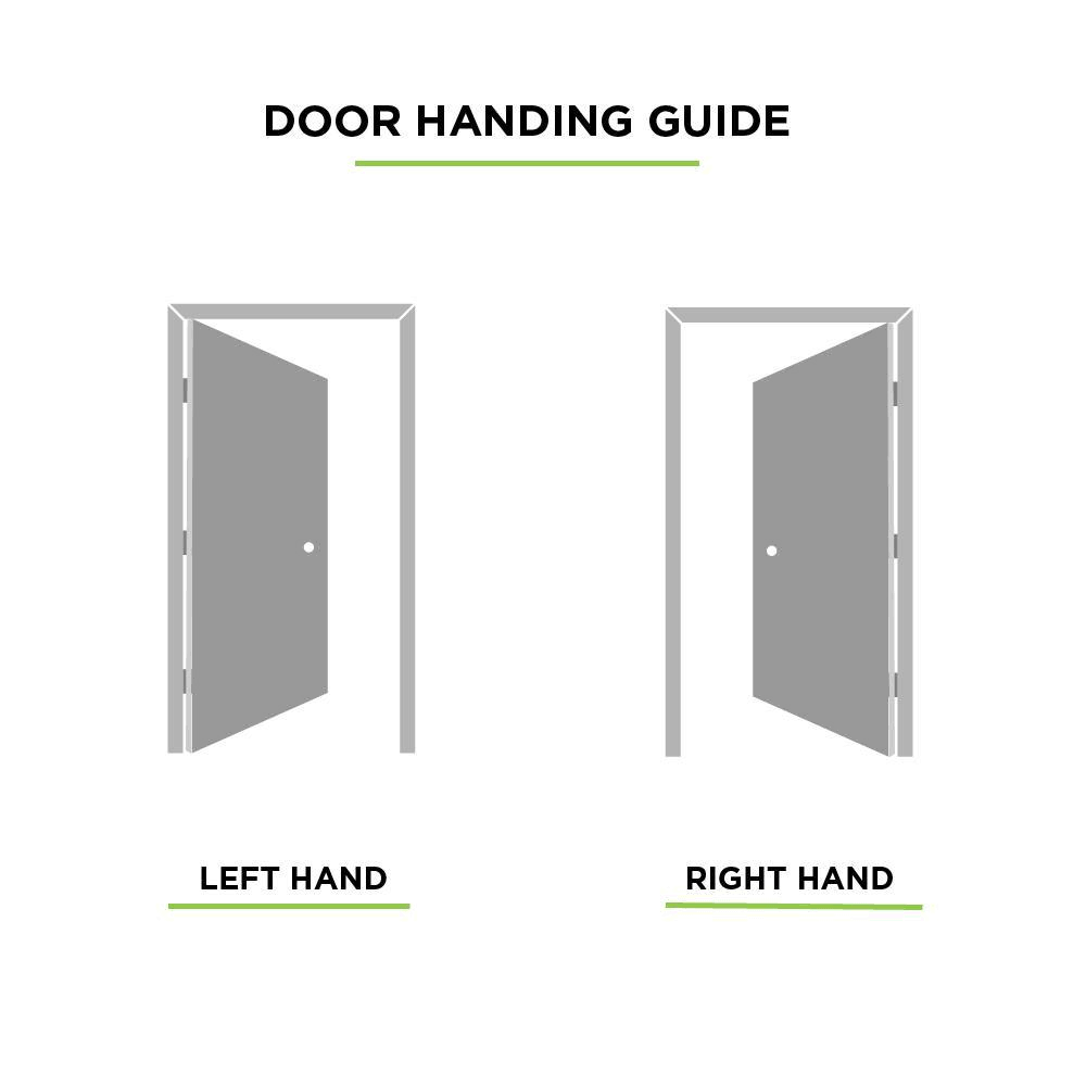 30 in. x 80 in. 3-Panel Right-Handed Solid-Core Primed Composite Single Prehung Interior Door Y984843
