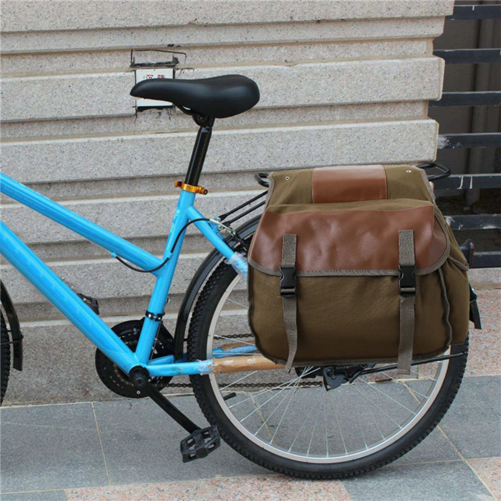 Canvas Waterproof Motorbike Saddle Bag P208507