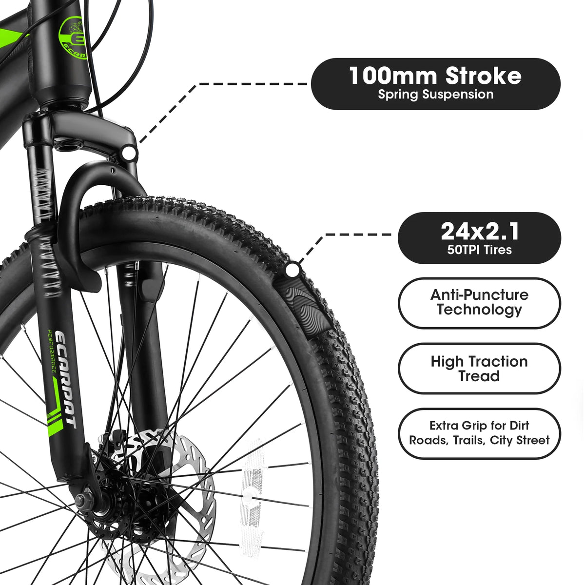 24 inch 21-Speed Aluminium Mountain Bike F5654