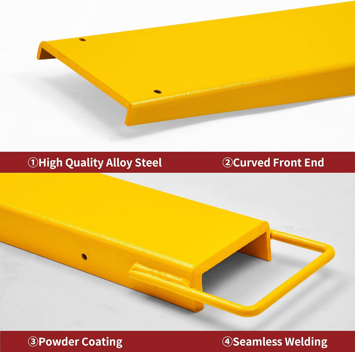 Yellow Steel Pallet Fork Extension 72 Inch P967
