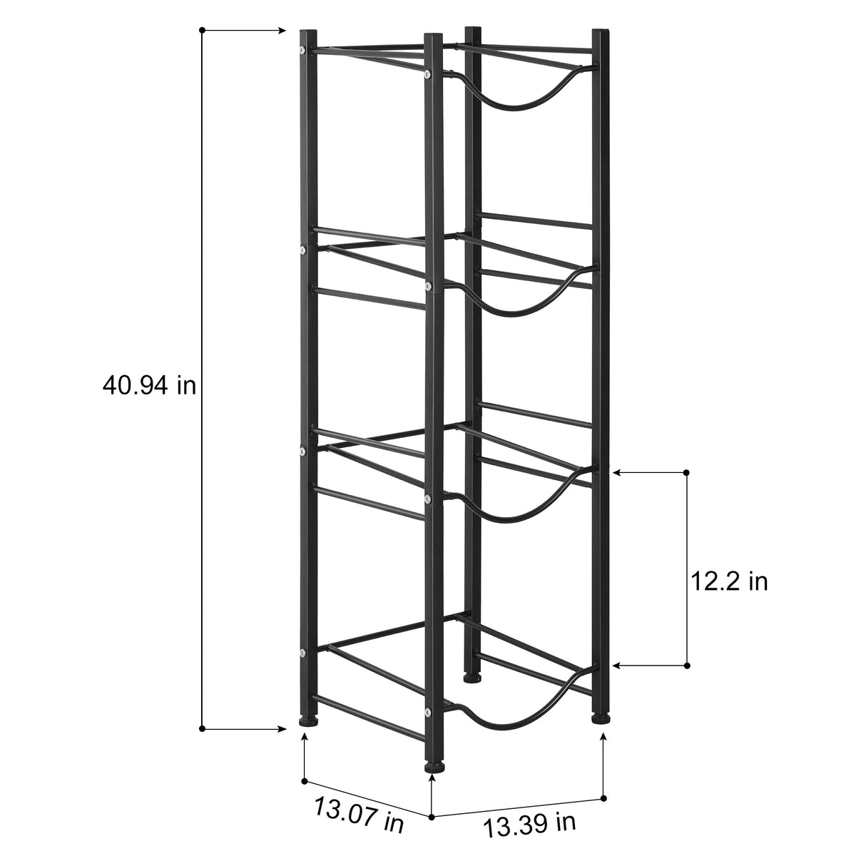 4-Tier Heavy Duty Water Bottle Holder Storage Rack K451942
