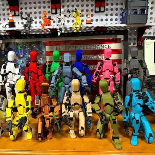 9 pcs 3D Printed Action Figure F32318
