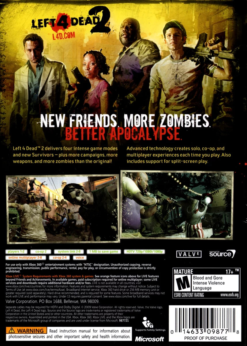 Left 4 Dead 2 Xbox 360 T58512