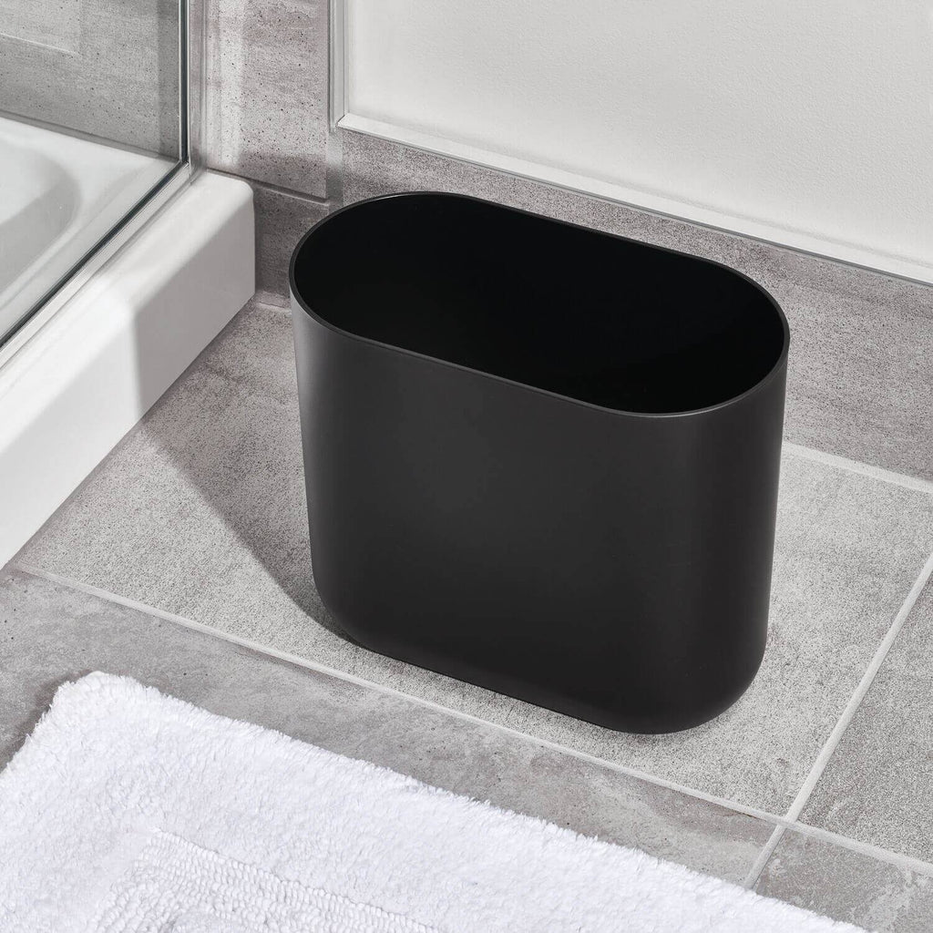 Slim White Waste Can F68638