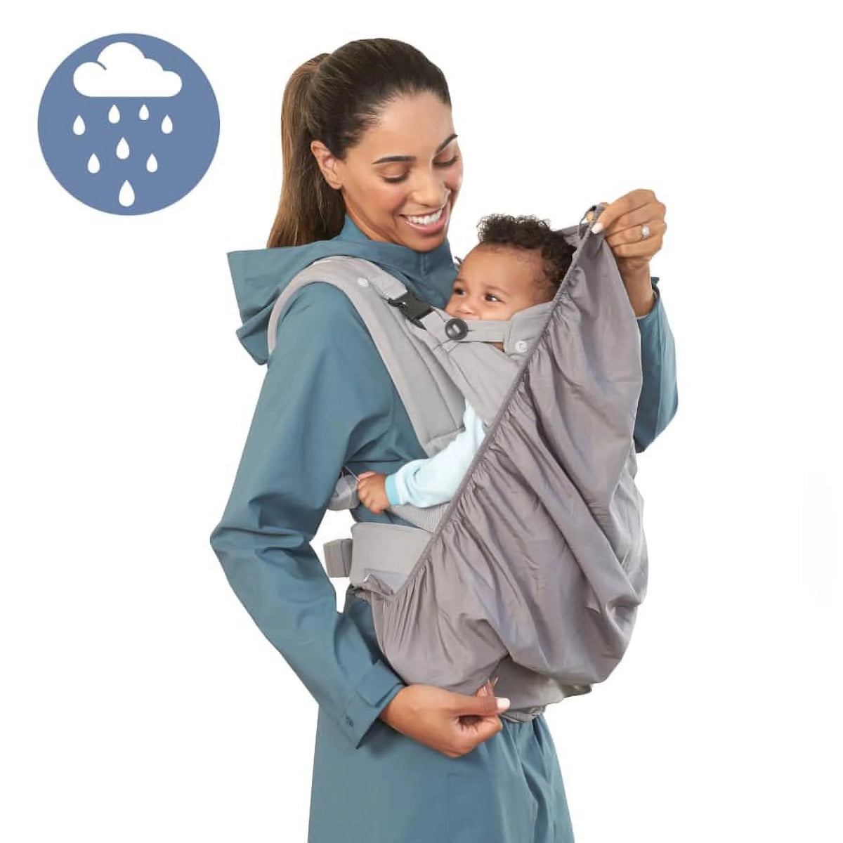 Gray 4-Position Ergonomic Baby Carrier L3631