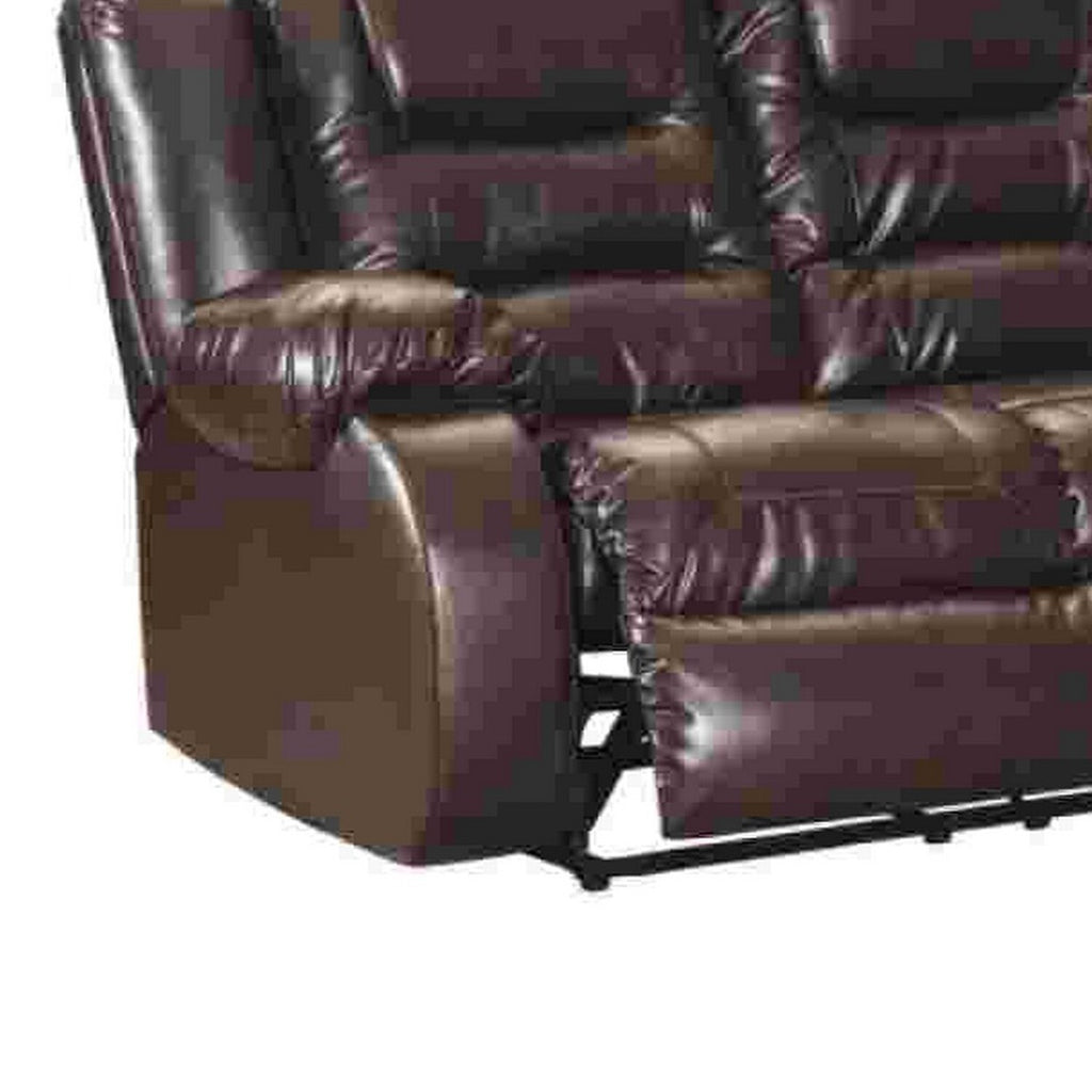 Chocolate Brown Reclining Sofa J235626