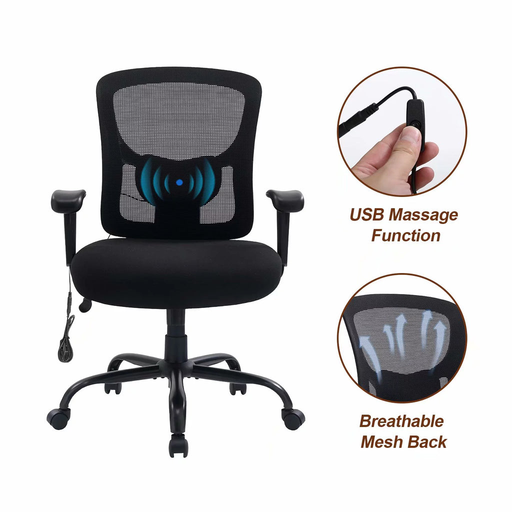 400 lbs Ergonomic Mesh Office Chair with Lumbar Support L143068